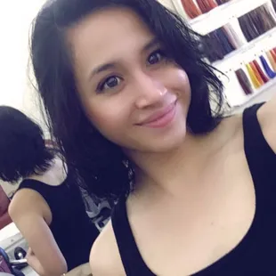 Layered look with her own twist to let my natural waves do all the work. New person.