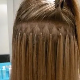 Individual microbeads hair extension