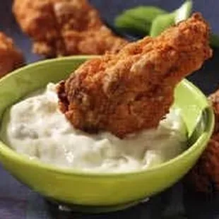 chicken wings and fried chicken, food