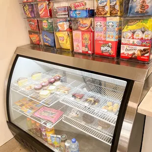 a refrigerated display case