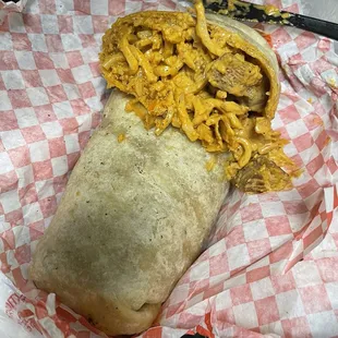 Noodles, steak, rice and whatever delicious sauce they put in here.