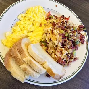 Corned beef hash  Such a hearty breakfast