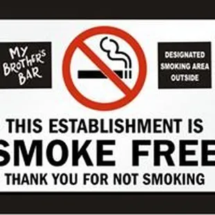 a no smoking sign