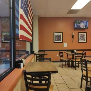 the inside of a restaurant