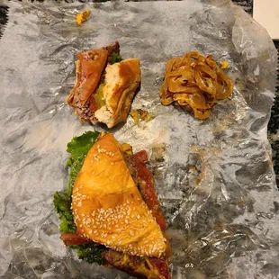 Shitty, greasy burger