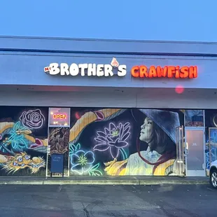 the front of the store