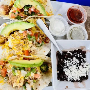 Chicken Carnitas Breakfast Tacos