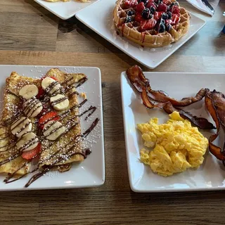 Banana Strawberry Nutella Crepe