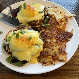 Avacado eggs Avocado Benedict