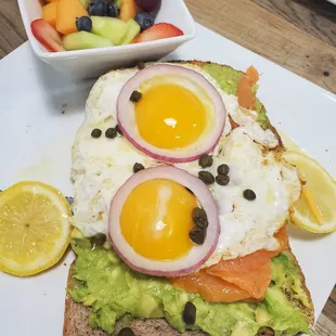 Lox N Toast, well seasoned and fresh ingredients, delicious!