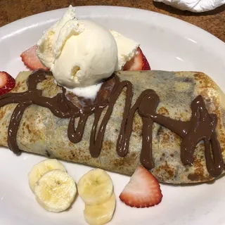 Banana & Strawberry Nutella Crepe