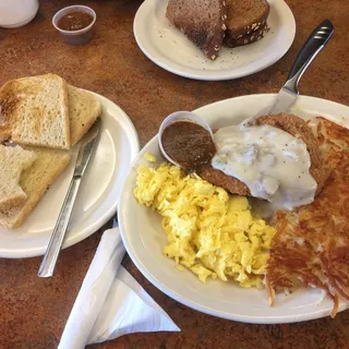 Country Fried Steak & Eggs