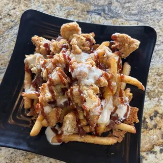 BBQ Chicken Bacon Cheese Fries