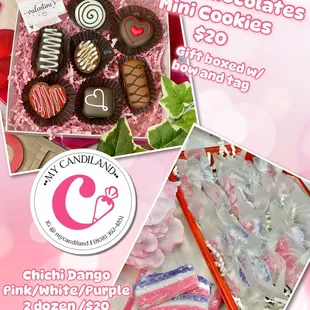 a box of chocolates and cookies