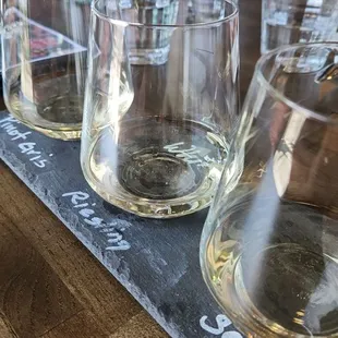 White wine flight