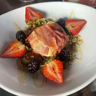 Prosciutto Brie with orange marmalade