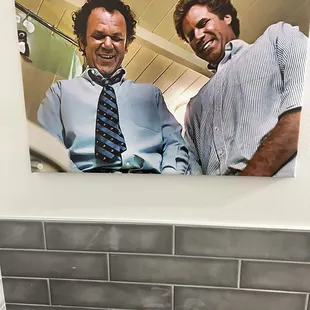 Check out the men's restroom