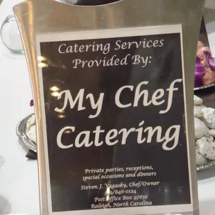 Welcome to My Chef Catering