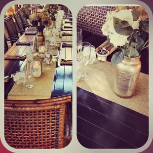 Family style table-bridal shower fab