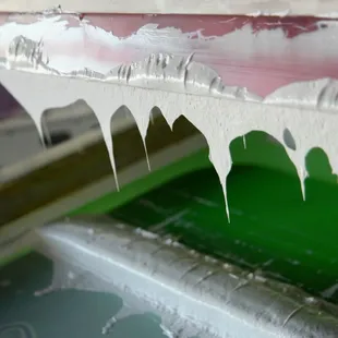 Laying the ink down onto the apparel