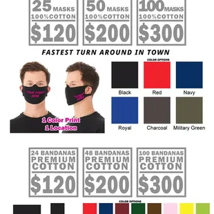 Masks and Bandanas Specials