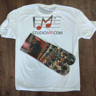 We can print on socks as well!