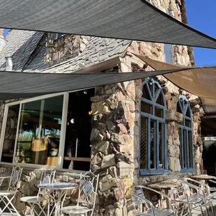 Patio with lots of shade