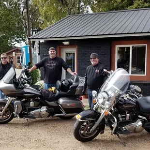 a group of bikers
