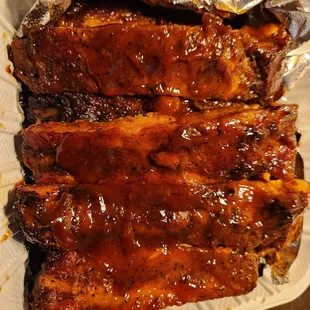 Half  1/2 Slab 7 Bones (comes with 1 side)