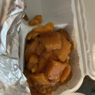 Candied sweet potatoes