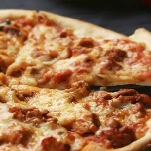 a slice taken out of the pizza