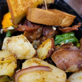 Breakfast Sandwich and Home potatoes