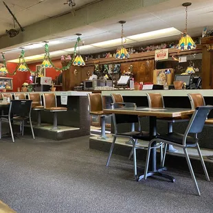 the interior of a restaurant