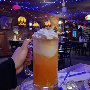 Orange cream float