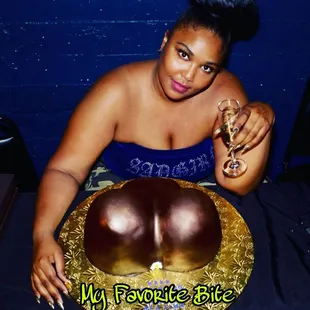 Lizzo and her butt cake