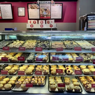 a variety of baked goods