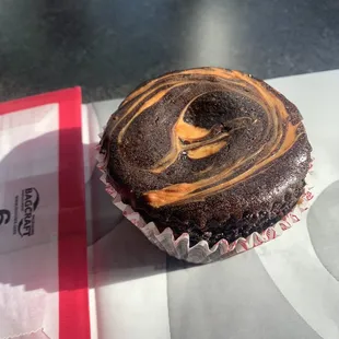 Chocolate cheesecake muffin