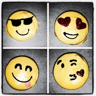 a smiley face cupcake