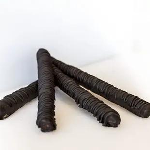 three chocolate sticks