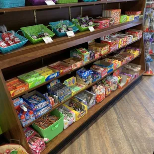 They sell big brand candies as well.