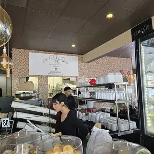 Front counter for orders