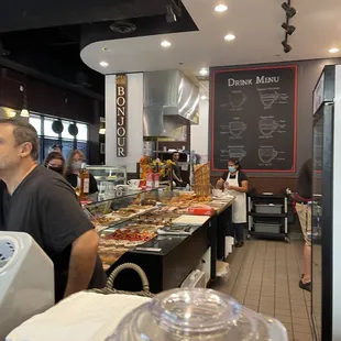 the interior of the restaurant