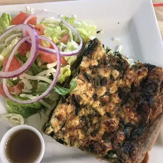 Veggie Quiche Lunch