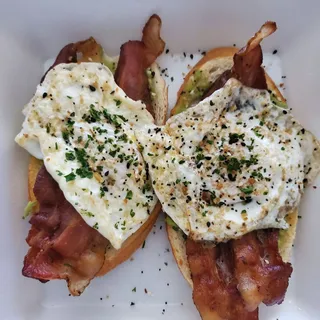Bacon Avocado Toast Brunch