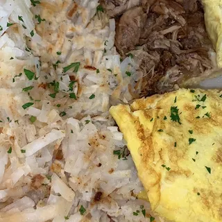 Kalua Pork Omelet Brunch
