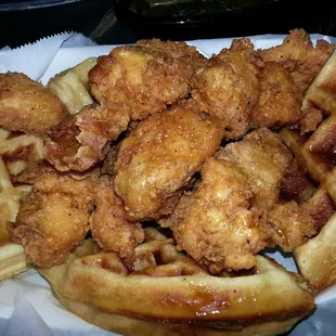 Chicken and waffles