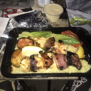 Chicken Souvlaki Rice Bowl