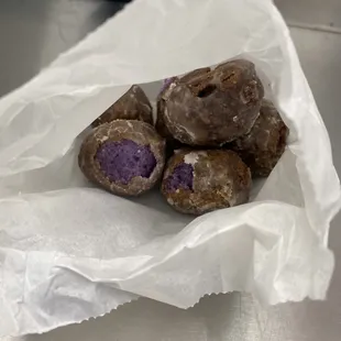 Ube Donut Holes!