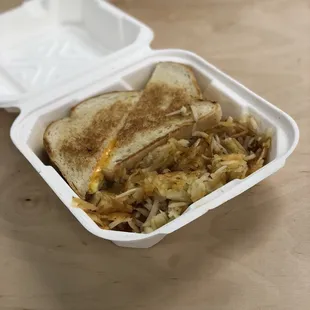 Two Eggs and Cheese Sandwich