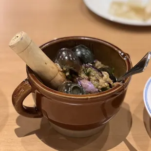 Green Pepper and Eggplant with Century Egg